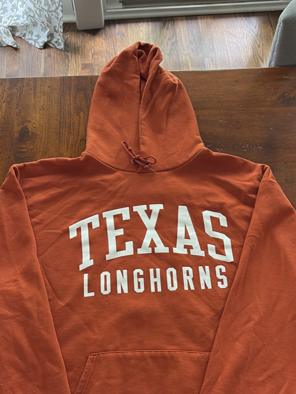 Champion Orange TEXAS Longhorns Crewneck Hoodie